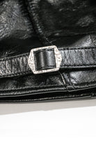 Details of the black Costsack Leather Jacket 6