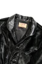 Details of the black Costsack Leather Jacket 7