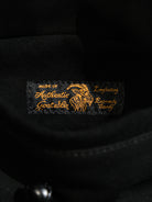 Farmers black leather jacket washed