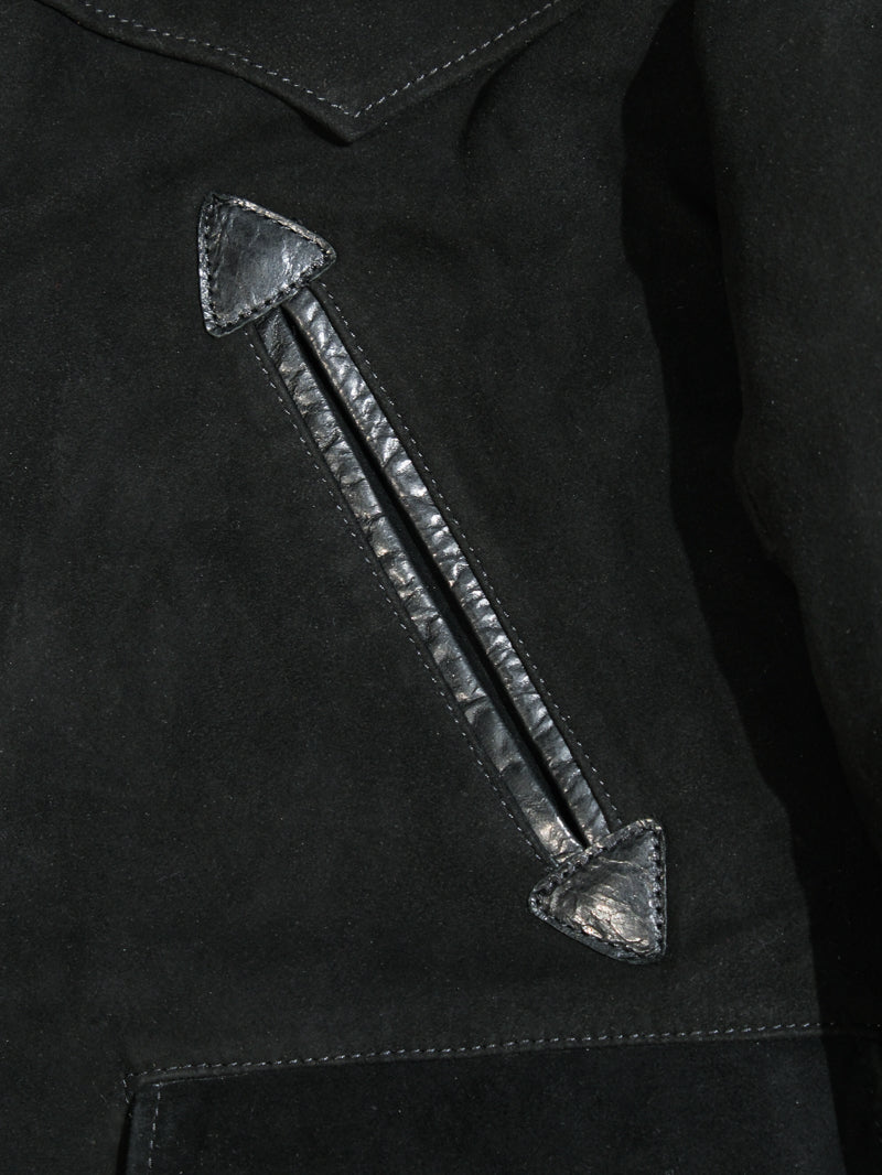 Farmers leather jacket with black pockets