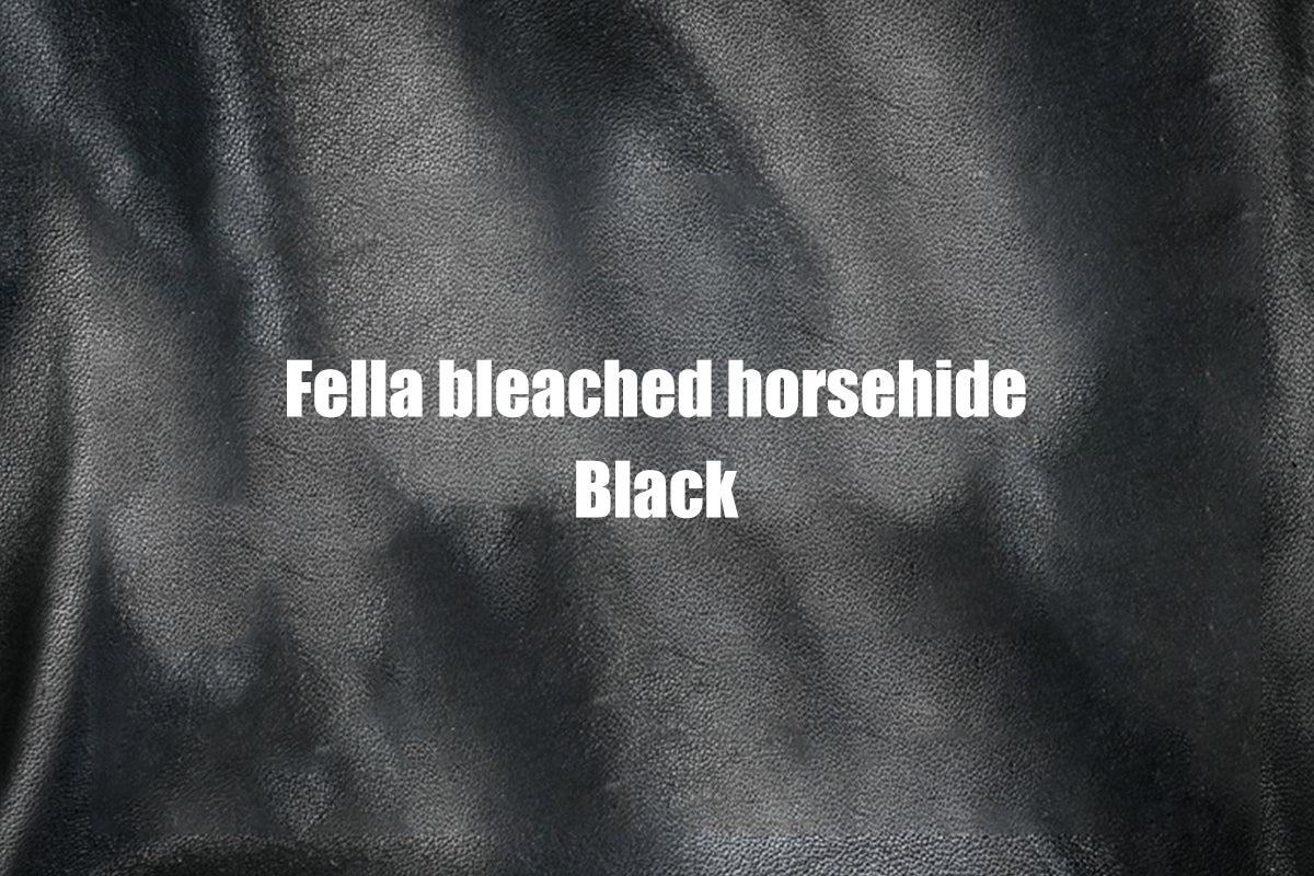 Fella bleached horsehide Black