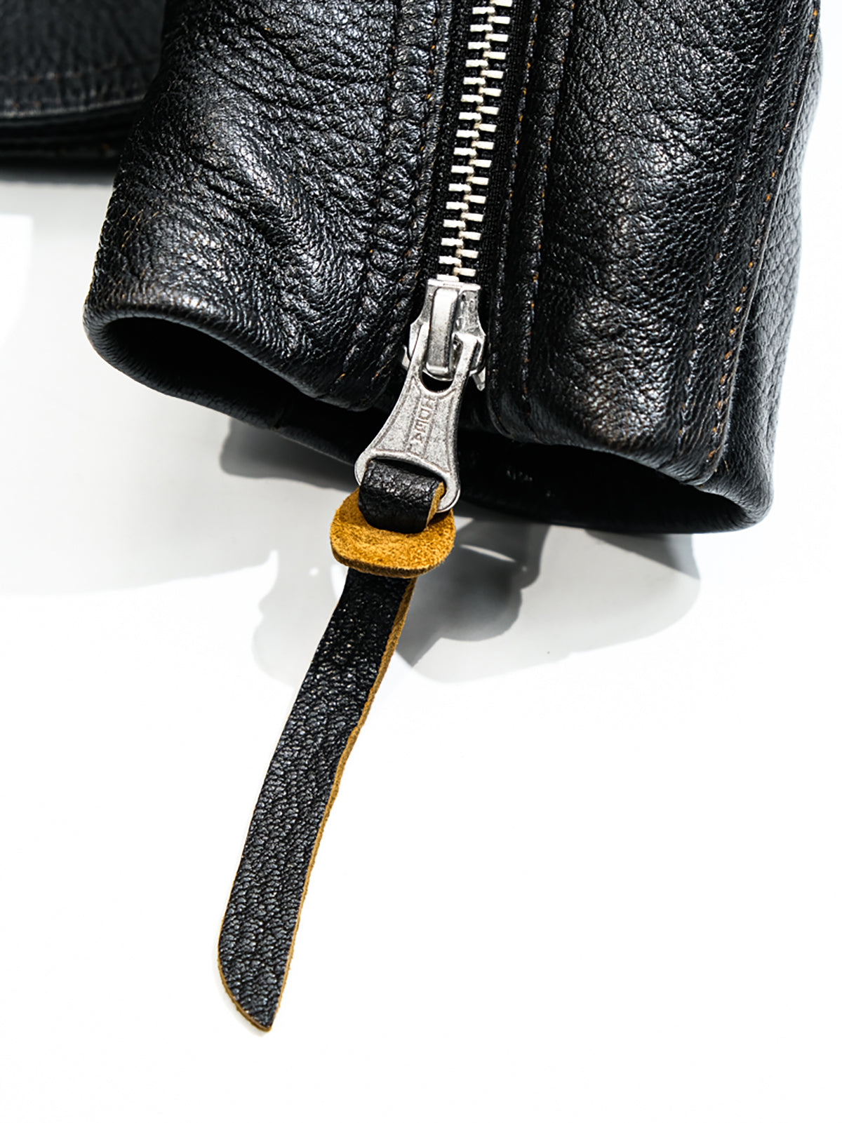 Goatskin-Motorcycle-leather-Jacket-Black-cuffs