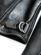 Goatskin-Motorcycle-leather-Jacket-Black-details