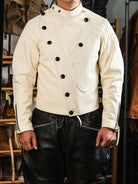 Goatskin-Motorcycle-leather-Jacket-Natural-hide-model-picture-2