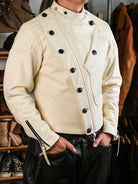 Goatskin-Motorcycle-leather-Jacket-Natural-hide-model-picture-4