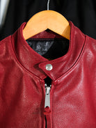 Goatskin-coffee-racing-jacket-with-red-collar-2