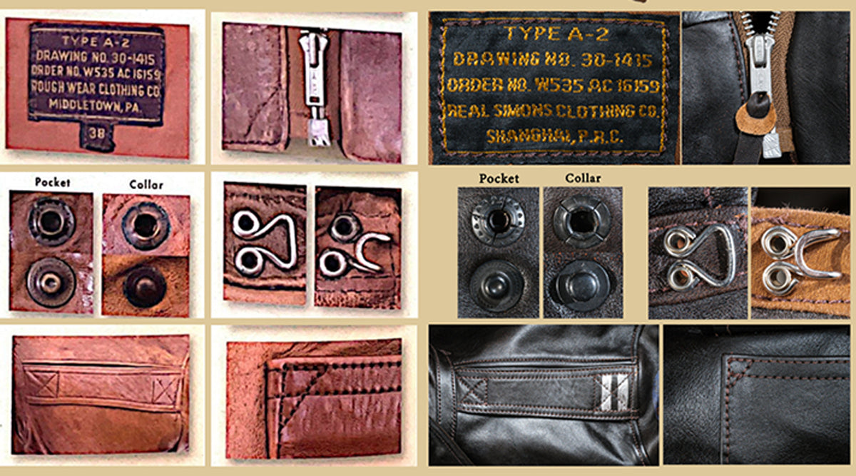 Great Escape USAAF A-2 Flight Jacket Reproduction Details
