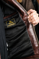 Horsehide Venom Leather Jacket Seal-Brown Details 10