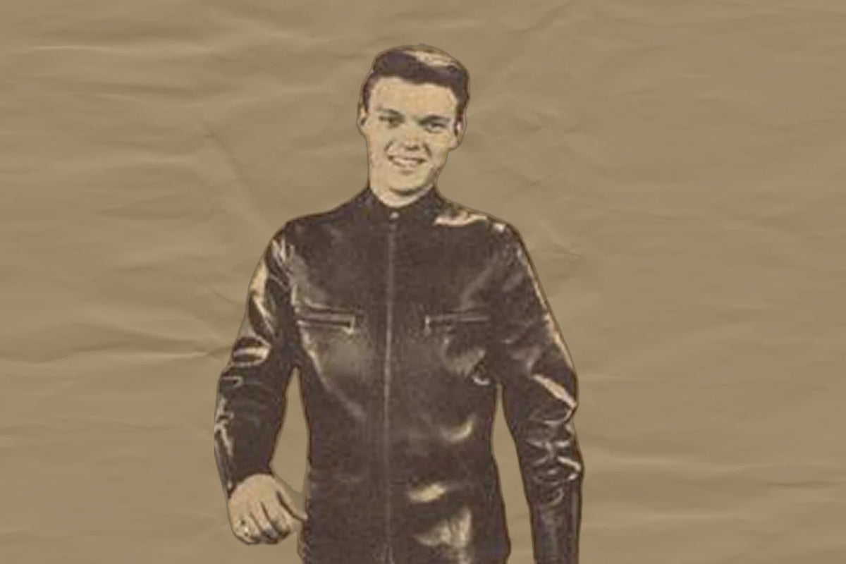 J100 Goatskin coffee racing jacket