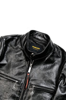 J-100 Coffee Horsehide Racing Jacket 1