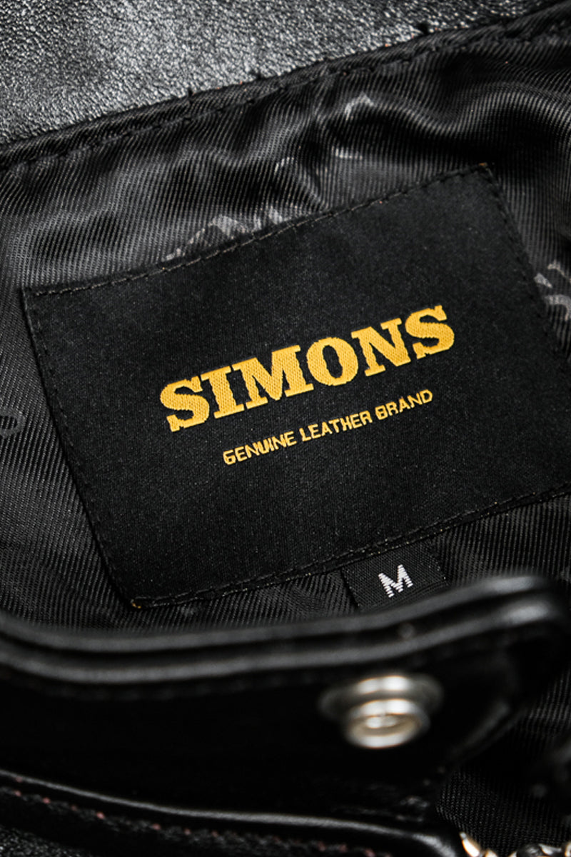 REAL SIMONS J-100 Single Rider Horsehide Racing Jacket - Vintage