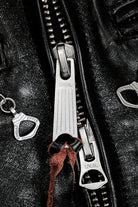 J-100 Ponyhide Coffee Racing Jacket Details 9