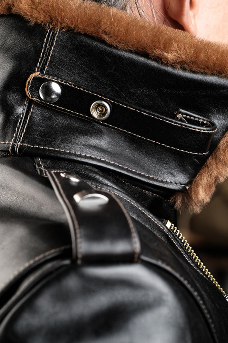 J-24 Jacket with Detachable Fur Collar — Details 4