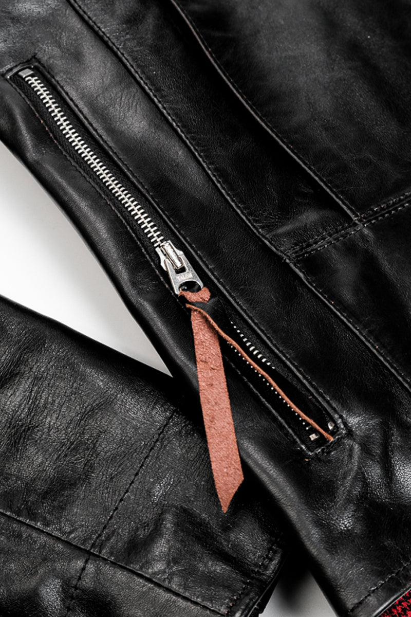 J31 Horsehide Motorcycle Jacket Details 5