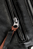 J31 Horsehide Motorcycle Jacket Zipper 2