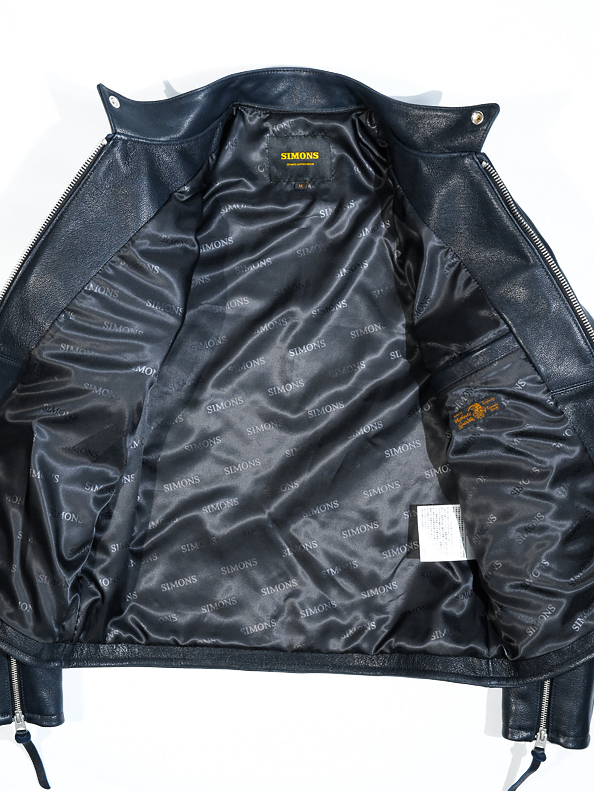J100-Goatskin-coffee-racing-jacket-with-blue-lining