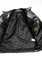 J100 Quilted Cafe Racer Leather Jacket with Horsehide Lining