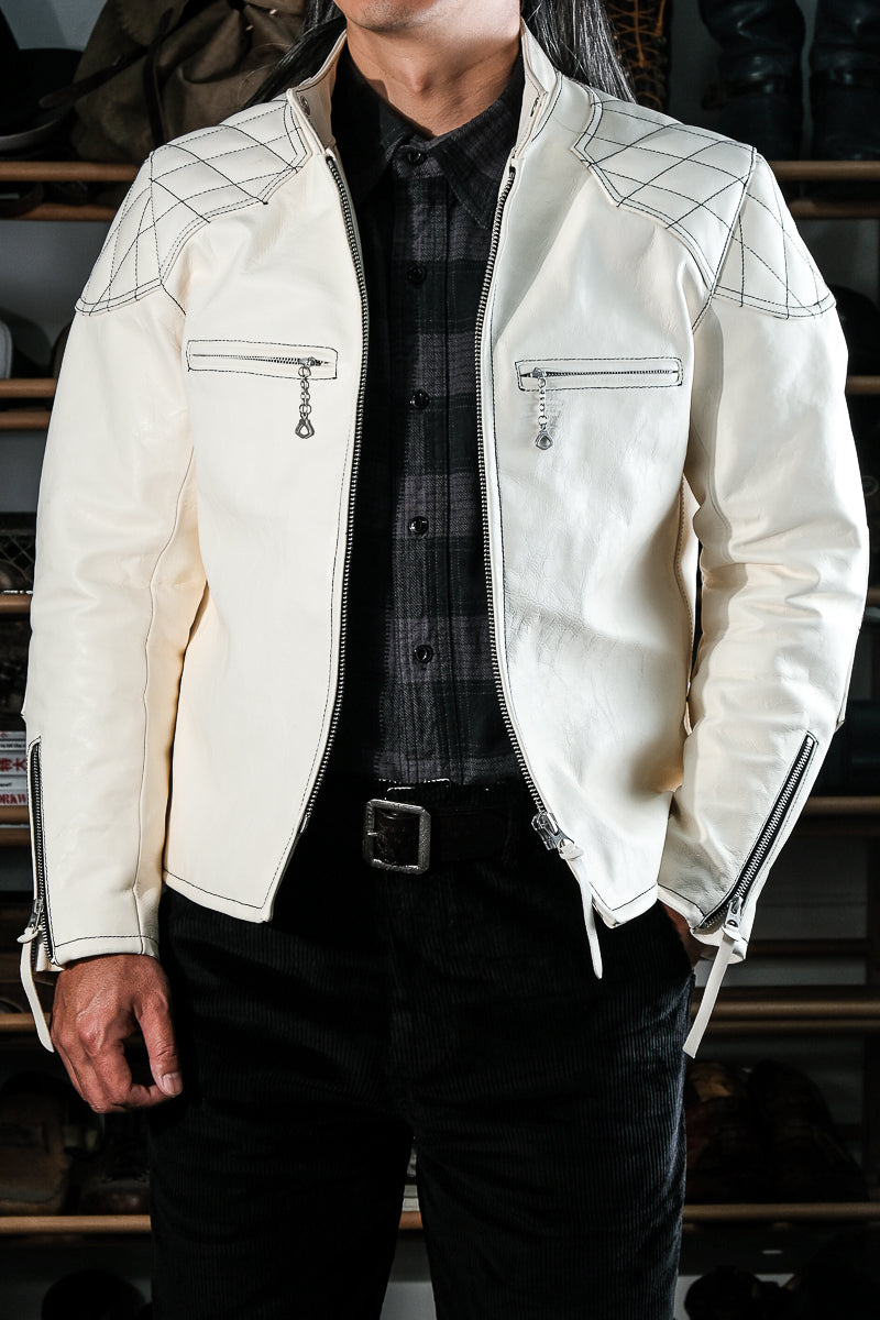 Lambskin J100 Quilted Coffee-Colored Racing Car