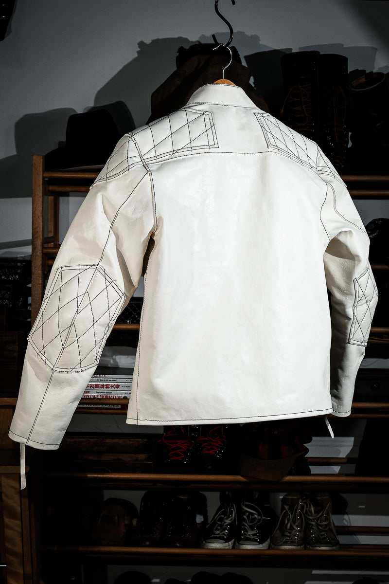 Lambskin J100 Quilted Coffee-Colored Racing Car 4