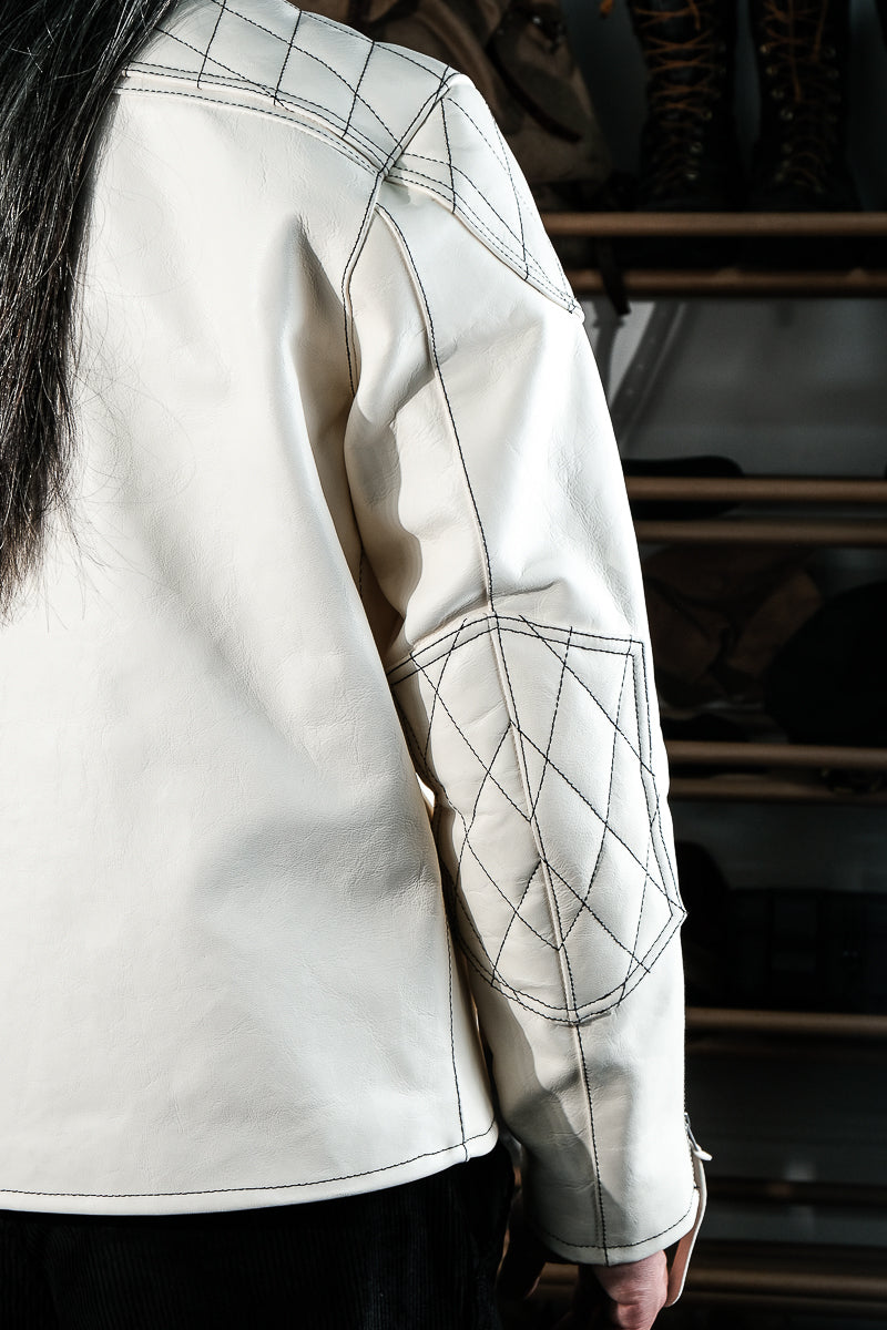 Lambskin J100 Quilted Coffee-Colored Racing Car 7