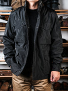 M-65-Field-Jacket-Black-Front-View