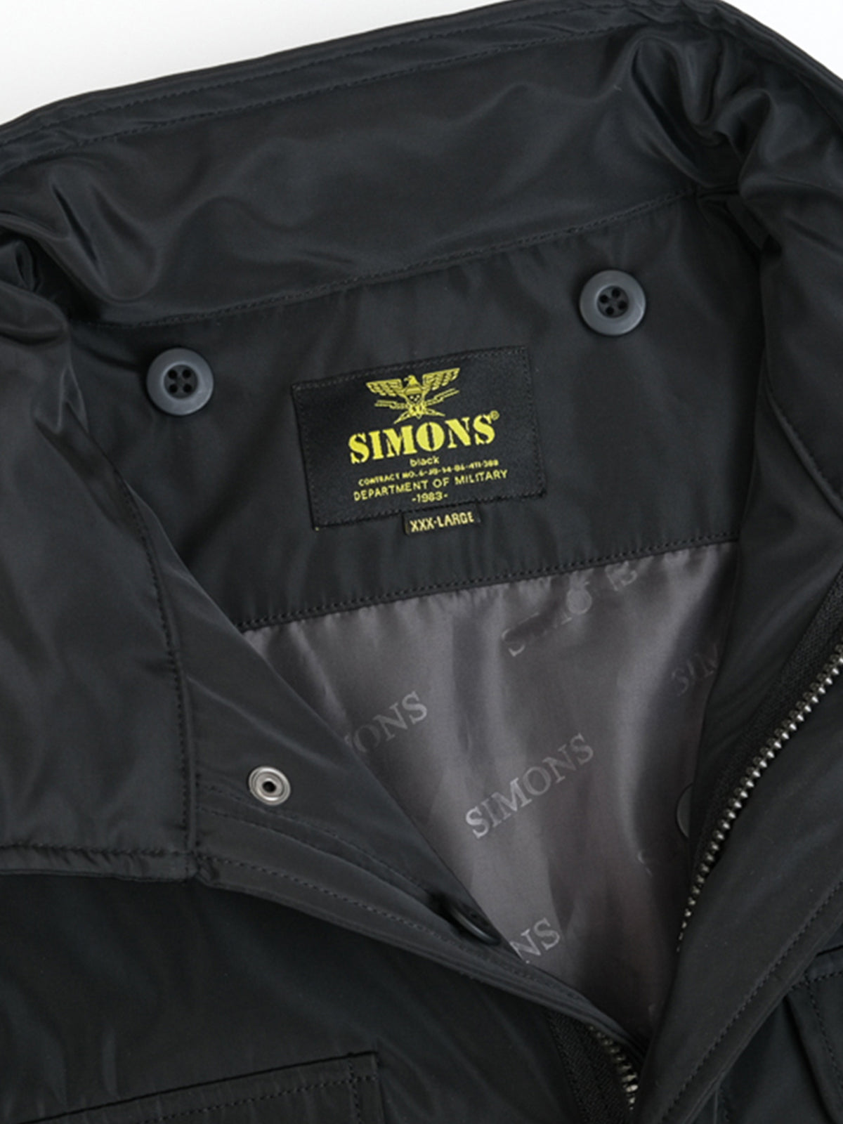 M-65-Field-Jacket-Black-Woven-Label-Display