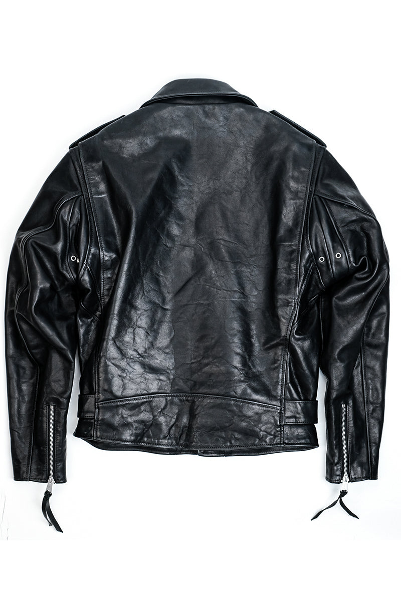 Marlon Brando motorcycle leather jacket oil waxed horsehide Back