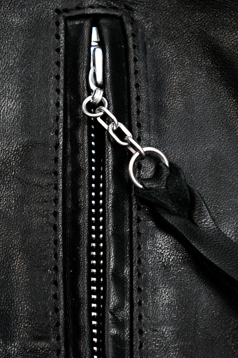 Marlon Brando motorcycle leather jacket oil waxed horsehide detail 11