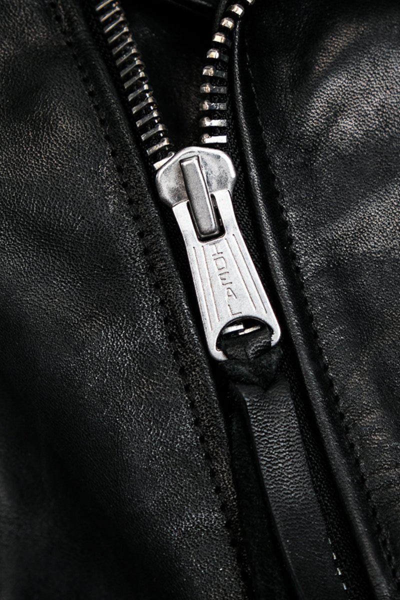 Marlon Brando motorcycle leather jacket oil waxed horsehide detail 13