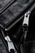 Marlon Brando motorcycle leather jacket oil waxed horsehide detail 15