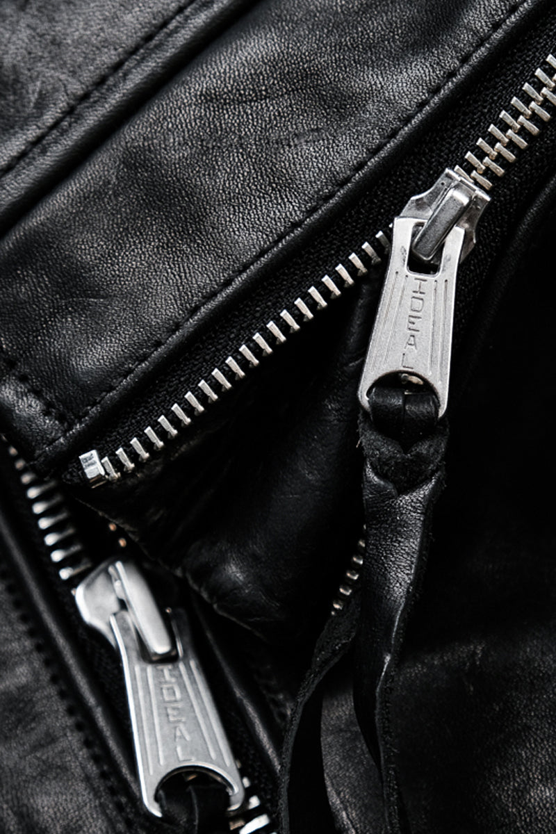 Marlon Brando motorcycle leather jacket oil waxed horsehide detail 15