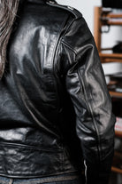 Marlon Brando motorcycle leather jacket oil waxed horsehide detail 19