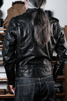 Marlon Brando motorcycle leather jacket oil waxed horsehide detail 20