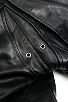 Marlon Brando motorcycle leather jacket oil waxed horsehide detail 21