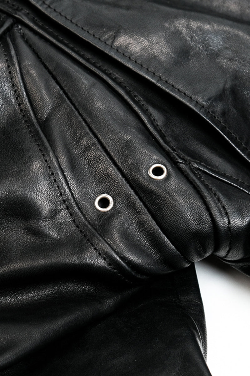 Marlon Brando motorcycle leather jacket oil waxed horsehide detail 21