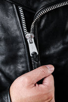 Marlon Brando motorcycle leather jacket oil waxed horsehide detail 7