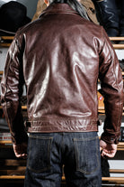 Mulholland 1930s Chip Service Jacket - Seal Brown Back