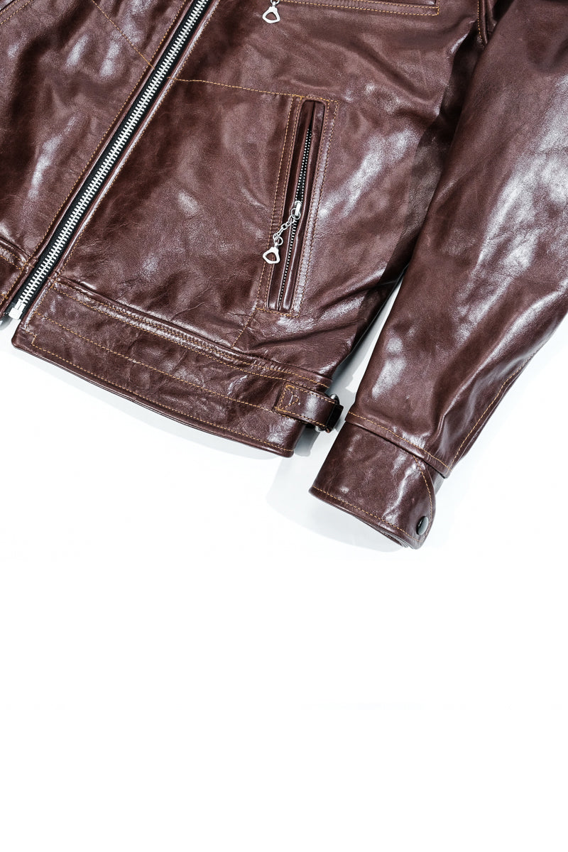 Mulholland 1930s Chip Service Jacket - Seal Brown Details 2