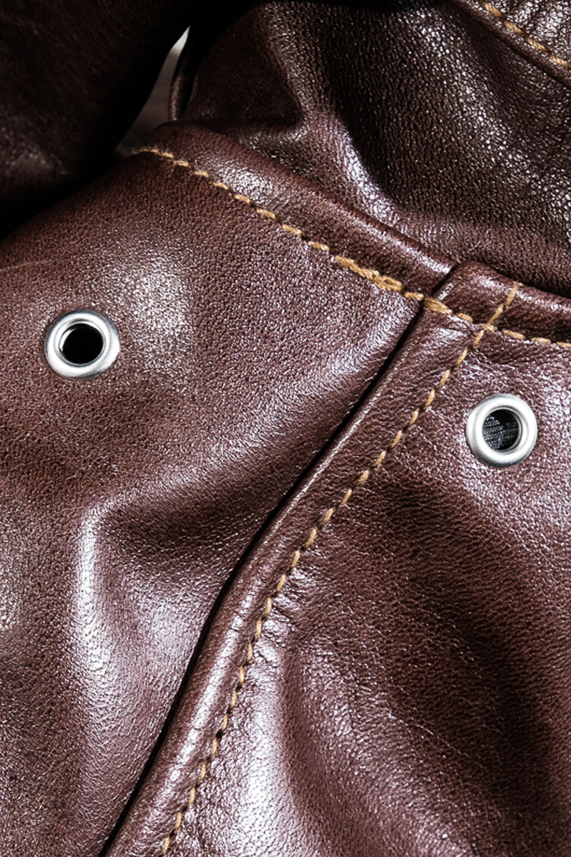 Mulholland 1930s Chip Service Jacket - Seal Brown Details 5