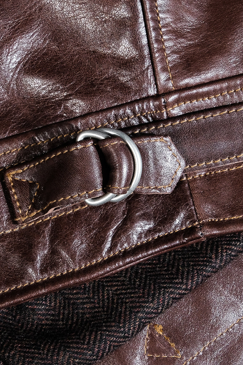 Mulholland 1930s Chip Service Jacket - Seal Brown Details 7