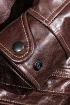 Mulholland 1930s Chip Service Jacket - Seal Brown Details 8