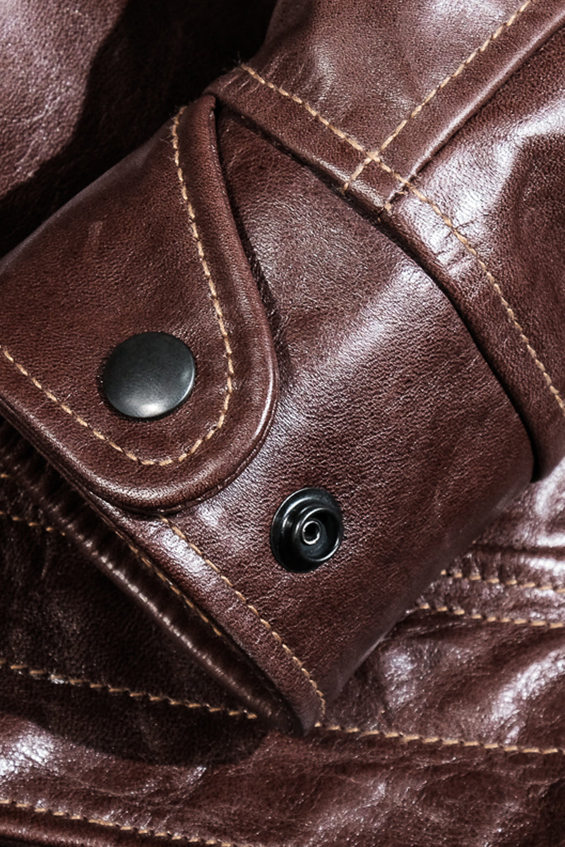 Mulholland 1930s Chip Service Jacket - Seal Brown Details 8