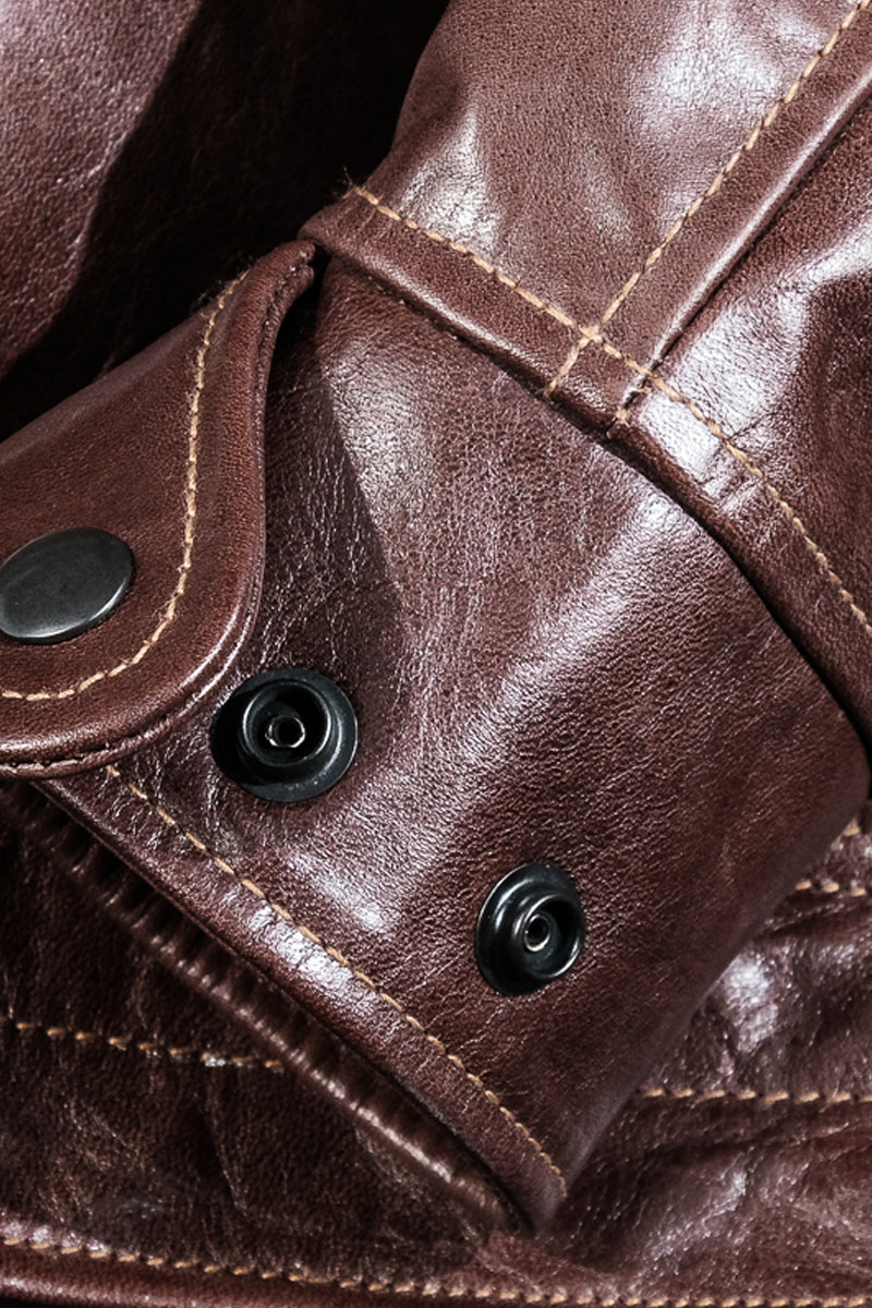 Mulholland 1930s Chip Service Jacket - Seal Brown Details 9