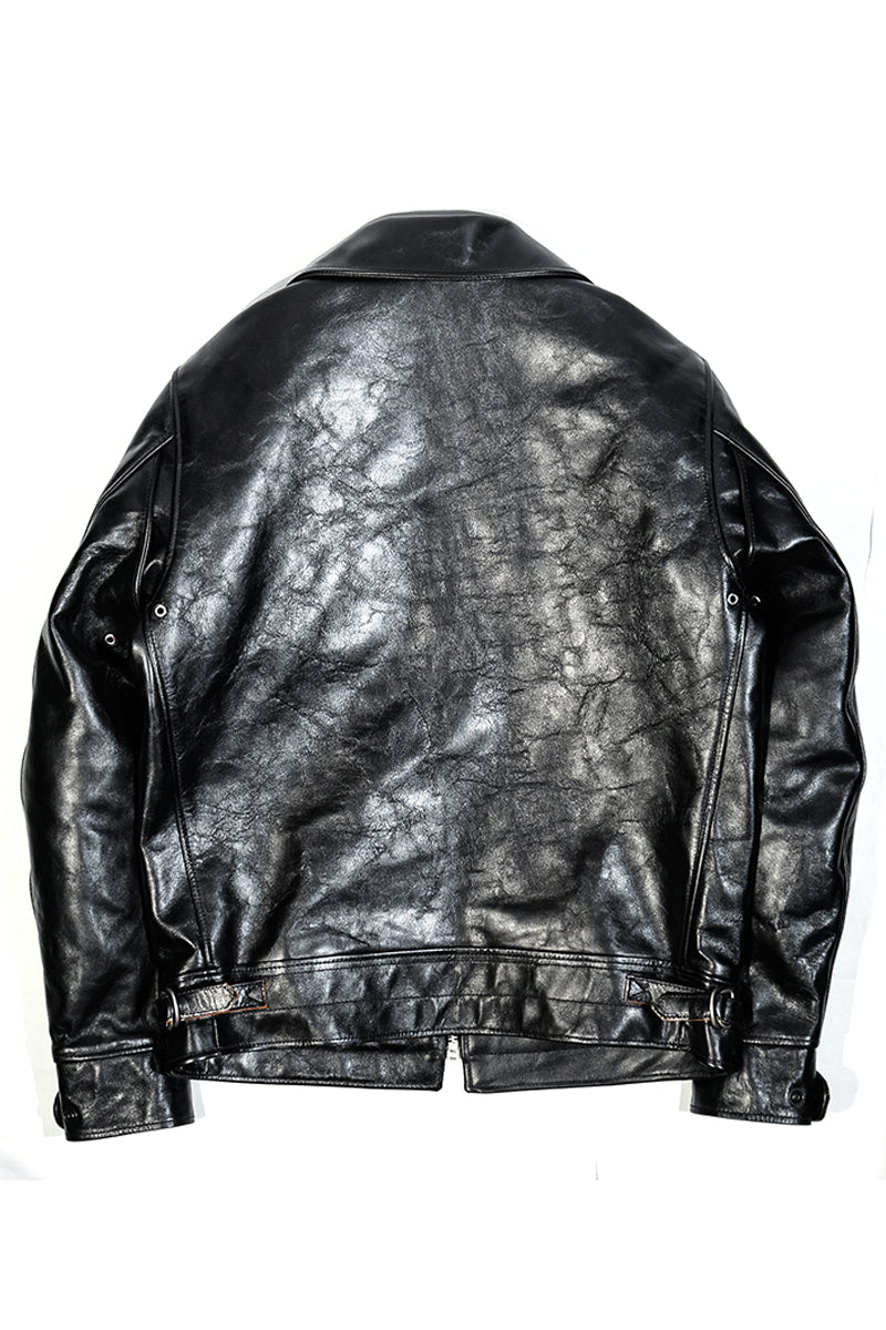 Mulholland Genuine Leather Motorcycle Jacket — Tea Core Horsehide Back 2