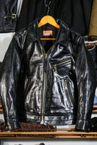 Mulholland Policeman's Leather Motorcycle Jacket Oil Waxed Horsehide