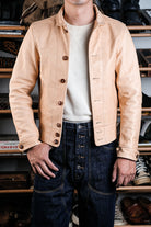 Natural Color Cossack Leather Jacket