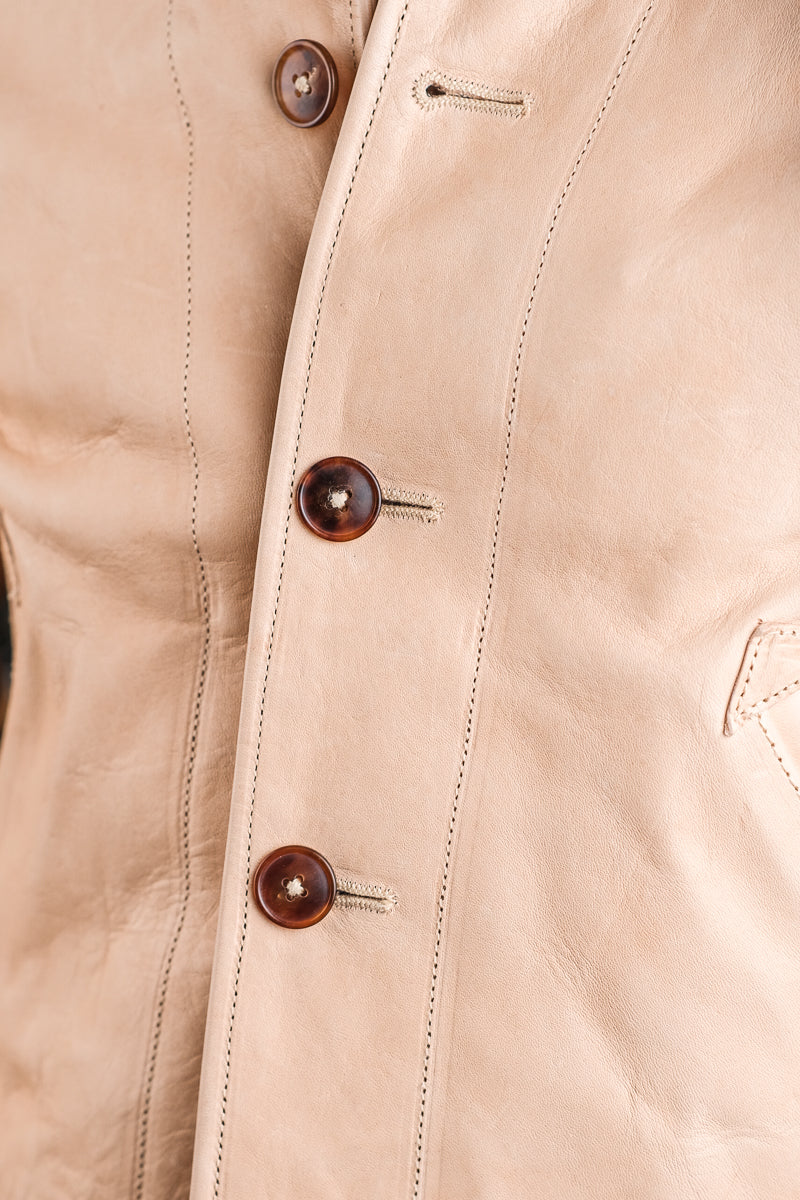 Natural Cossack Leather Jacket Details 14