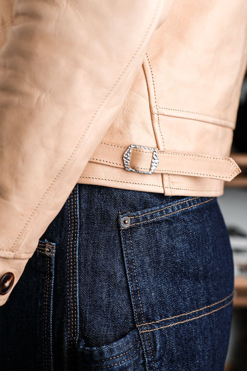 Natural Cossack Leather Jacket Details 16