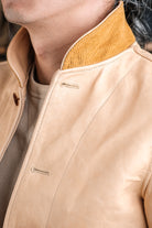 Natural Cossack Leather Jacket Details 20