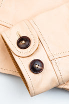 Natural Cossack Leather Jacket Details 5
